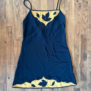 Victoria Secrets Vintage slip dress fall leaves RARE